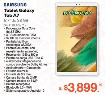 RadioShack Tablet samsung galaxy tab a7 lite / plata / 8.7 pulgadas oferta