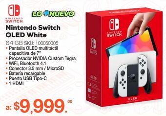 RadioShack Nintendo switch oled / 64 gb / joy-con white oferta