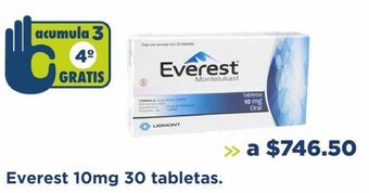 Farmacia San Pablo Everest 10mg 30 tabletas. oferta