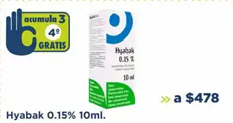 Hyabak 0.15% 10ml.
