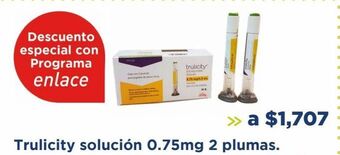 Trulicity solución 0.75mg 2 plumas.