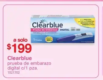 Prueba de embarazo clearblue oferta en Farmacias Benavides