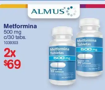 Farmacias Benavides Medicamentos metformina 500 gr 30 tabs oferta