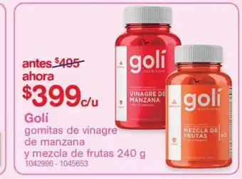 Suplementos alimenticios golí