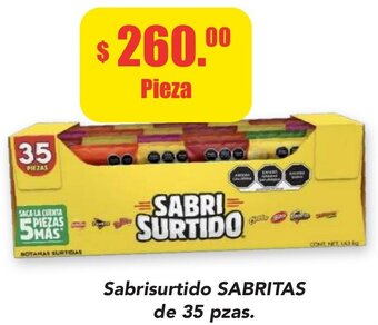 Super Aki Sabrisurtido Sabritas de 35 pzas oferta