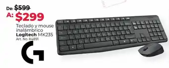 Office Depot Teclado y mouse inalámbrico logitech oferta