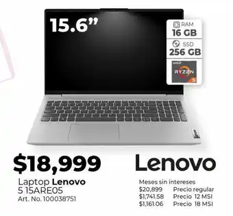 Office Depot Laptop lenovo ideapad 5 oferta
