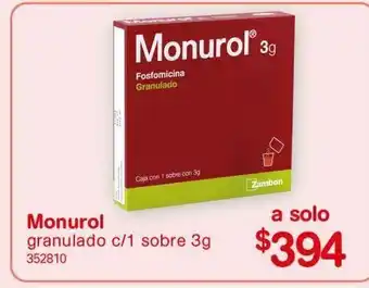 Farmacias Benavides Medicamentos monurol granulado c 1 sobre 3 g oferta