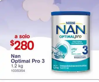 Farmacias Benavides Formula láctea nan optimal pro 3 1.2 kg oferta