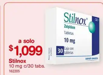 Farmacias Benavides Medicamentos stilnox 10 mg 30 tabs oferta