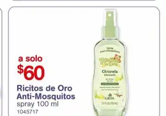 Farmacias Benavides Repelente de mosquitos ricitos de oro oferta
