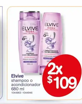 Farmacias Benavides Shampoo elvive 680 gr oferta