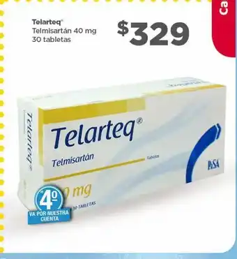 Bodega Aurrerá Medicamentos telarteq 40 mg oferta