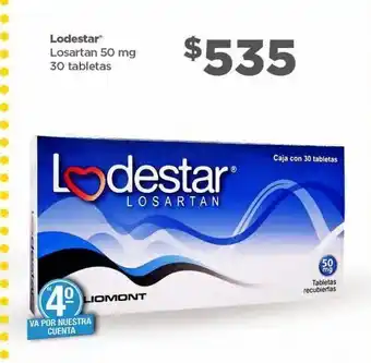 Bodega Aurrerá Medicamentos lodestar 100 mg 30 tabletas oferta