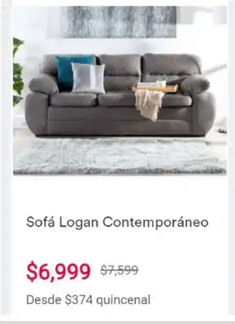 Coppel Sofa Logan Contemporaneo oferta