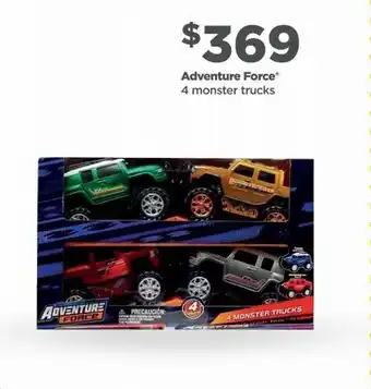 Adventure force 4 monster trucks