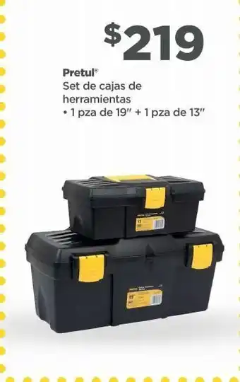 Set de cajas de herramientas pretul