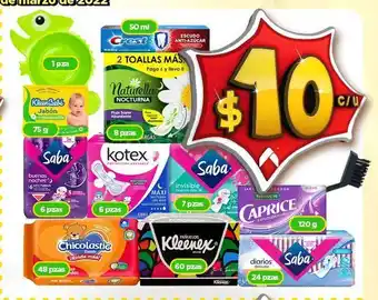 Bodega Aurrerá Toallas higienicas oferta