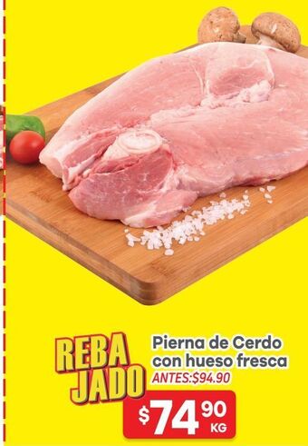 HEB Pierna de cerdo con hueso 1 kg oferta