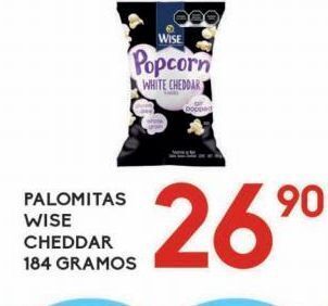 Alsuper Palomitas wise cheddar 184g oferta