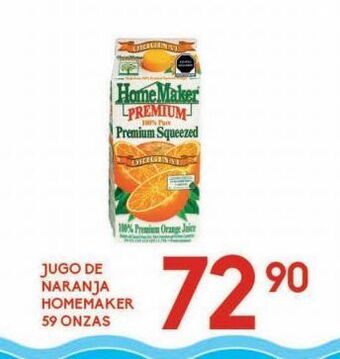 Alsuper Jugo de naranja home maker 59oz oferta