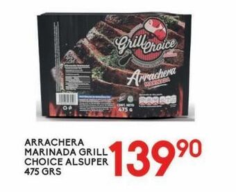 Alsuper Arrachera marinada grill choice alsuper 475g oferta