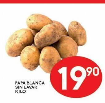 Alsuper Papa blanca sin lavar kg oferta