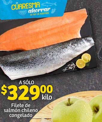 Soriana Híper Filete de salmon chileno congelado oferta