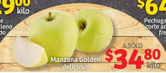 Soriana Híper Manzana Golden Delicious oferta