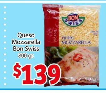 Soriana Express Queso Mozzarella Bon Swiss 800gr oferta
