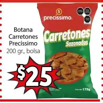 Soriana Mercado Botana Carretones Precissimo 200 gr bolsa oferta