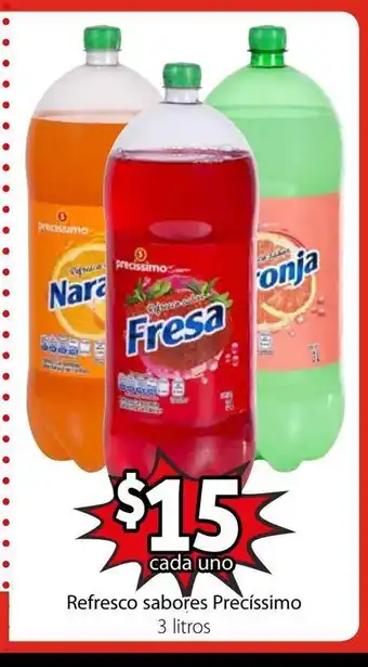 Soriana Mercado Refresco sabores Precissimo 3 Litros oferta