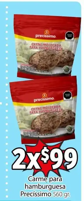 Soriana Mercado Carme para hamburguesa Precissimo 560gr oferta