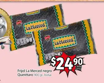 Frijol La Merced negro Queretaro 900 gr bolsa