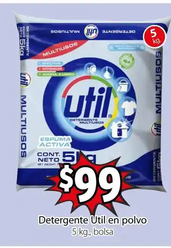 Soriana Mercado Detergente Util en polvo 5kg bolsa oferta