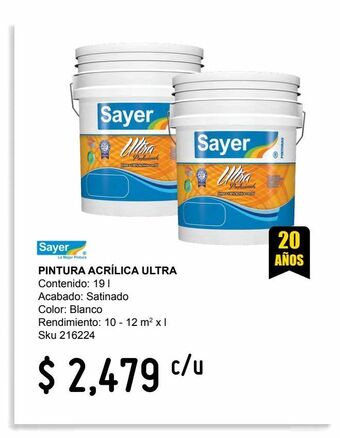 Sodimac Homecenter Pintura acrílica ultra oferta