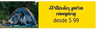Artículos para camping desde
