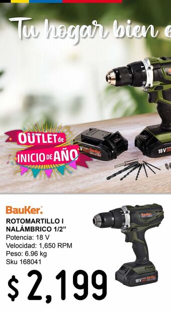 Sodimac Homecenter Rotomartillo inalámbrico 1/2" oferta