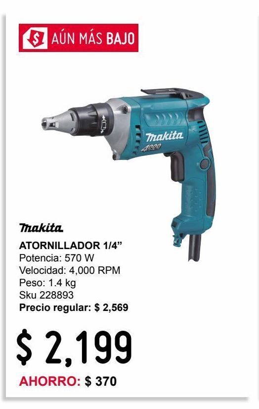 Atornillador 1/4\