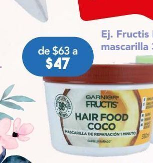 Fructis acondic hair food coco c/300ml