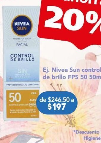 Farmacia San Pablo Nivea sun pf ctrl bri fps50 tub c/50ml oferta