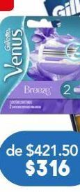 Farmacia San Pablo Venus breeze cartucho caj c/2pz oferta