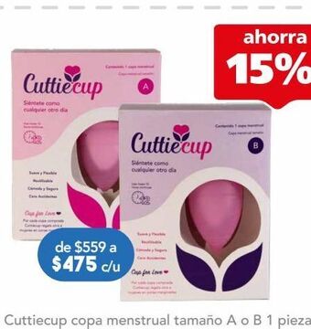 Farmacia San Pablo Cuttiecup copa menstrual tamaño b c/1pza oferta