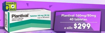 Plantival gra 160mg caj c/40