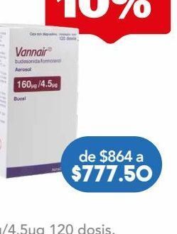 Farmacia San Pablo Vannair aer 160/4.5 mcg caj c/120d oferta