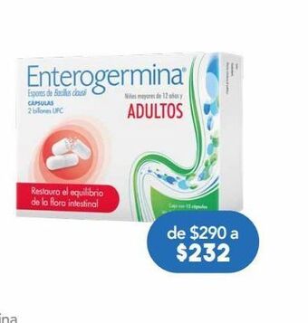 Farmacia San Pablo Enterogermina cápsulas adultos c/12pzs oferta
