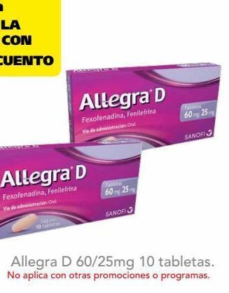 Farmacia San Pablo Allegra d tab 60/25mg caj c/10 oferta