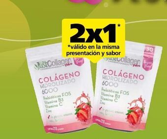 Farmacia San Pablo Just collagen pol fresa c/210gr oferta