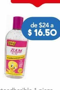 Farmacia San Pablo Zuum gel antibact looney tunes c/125ml oferta