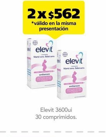 Elevit com 3600ui caj c/30